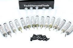 Diamond Paste Kit of 15 Syringes 200,000 to 400 Grit High (50%) Concentration