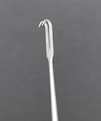 Jarit 410-151 Joseph Skin Hook, Curved, 2-Prong, 160 mm