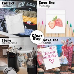 Golden State Art, 50 Pack Clear Bags for 11×14 Mats, Pictures, 11×14,