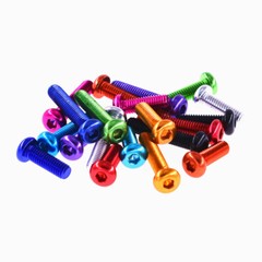 Aluminium Alloy Button Head Hex Socket Screws Allen Bolts – M4 M5 6-30mm Length