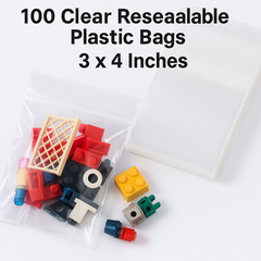 Clear Reclosable Seal Top Zip Pak Plastic Packing Packaging Poly Lock Bags 2 Mil