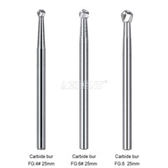 AZDENT Dental Surgical Handpiece FG Bur Tungsten Carbide Round/Straight Fissure