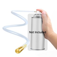 Aerosol Can Extension 360 Side Spray Nozzle Set, 23 Inches Hose, Adapter, Wor…
