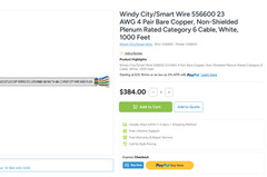 Windy City/Smart Wire 556600-TRA/ Appx 1000ft. White