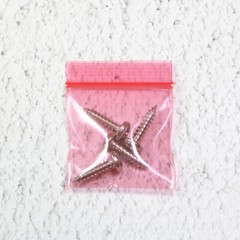 New Flat Red Plastic QuickQlick™ Bag Pouches Different QTY and Sizes