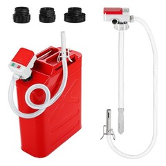 Electric Fuel Transfer Siphon Pump Battery Powered Gas Oil Water Liquid 2.4 GPM