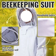 Bee Suit Men Women XL Beekeeping Protective With Veil Hood For BeeKeeper