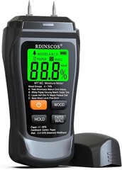 RDINSCOS Digital Moisture Meter for Wood | Moisture Detector with Firewood Te…