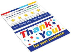 100 for eBay Thank You Cards Seller Notes