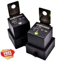 HD Switch Waterproof Relay 12VDC LED Indicator 2 Pack