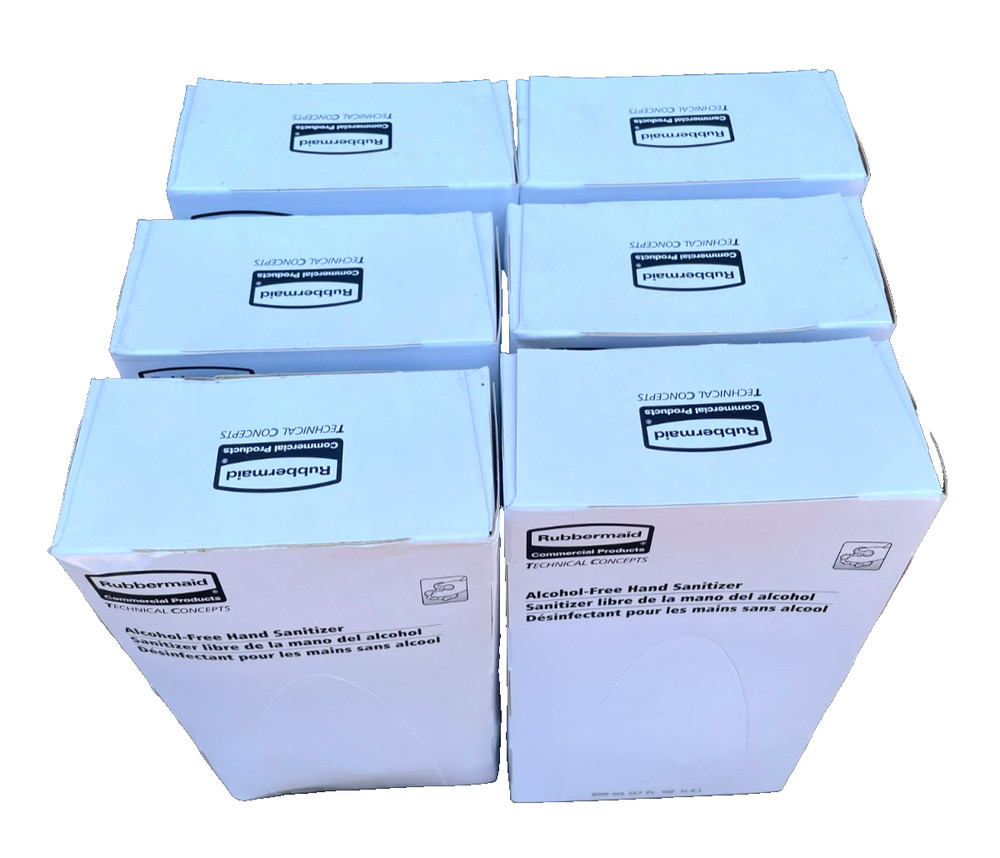 Rubbermaid FG750592 Alcohol Free Sanitizer Refill, 27 FL OZ Each (Lot of 6)