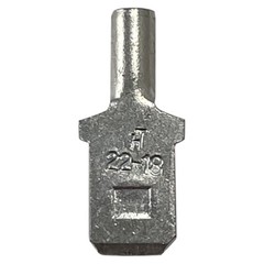 (100) Non Insulated 22-18 AWG Male Quick Disconnect .250 Wire Terminal Connector