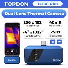 TOPDON TC001 Plus Compact Thermal Imaging Camera for USB-C Android Night Visible