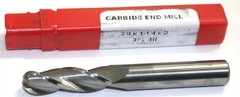 HTC 3/8″ Diameter 3 Flute Solid Carbide Ball End Mill Made in the USA