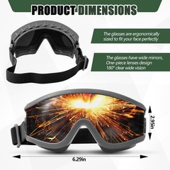 Welding Goggles Welding Safety Glasses Shade 5 IR Lens Cutting Torch Goggles …