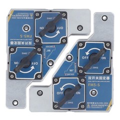 2Pcs 90 Degree Welding Magnet 28KG Holder Angle Support Fixture Clamp