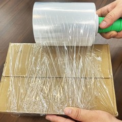 2-Pack Industrial Mini Clear Stretch Wrap Film 80 Gauge 5.1″ 1000ft for Pallet
