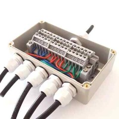 NPT14 – NPT34 Black/White/Brass Tight Cord Grip Cable Gland w/ Lock-Nut & Gasket
