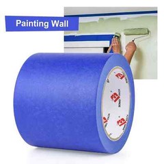 Wide Blue Painters Tape 4 Inches X 40 Yards, 4” Blue Masking Tape for Painting,
