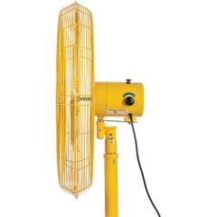 24″ Deluxe Oscillating Pedestal Fan 3 Speed 7525 CFM 300W 1/2 HP Yellow