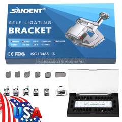 10 Packs Dental Orthodontic Bracket Braces Ceramic MBT 022 with 3-4-5 Hooks