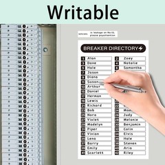 16 Sheets Breaker Panel Labels Electrical Box Sticker Numbers Breaker…