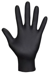 7 Mil Black Nitrile Gloves 100 Count Durable Powder Free Disposable Safety Gl…