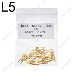 30 Pcs Dental Screw Post 24K Gold Plated Conical Refills S/M/L/XL For Root Canal