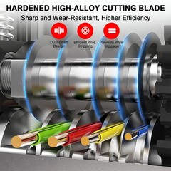 Manual Wire Stripping Machine 6 Channels 3-17mm Drill Powered Cable Stripper