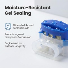 Moisture-Resistant Self-Stripping Connectors for Landscape Lighting & Irrigation