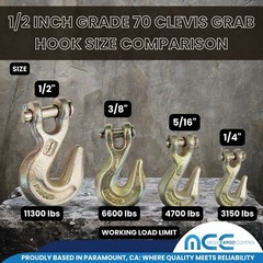 G70 Heavy Duty Tow Chain Clevis Grab Hook for Flatbed Trailer Truck Transport