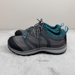 KEEN Utility Work Shoes Women’s 8W Grey Teal Safety Toe EH Low Sneakers