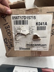 Marathon Motor 2HP 230/460V 3PH 1725RPM 1800RPM 56H Frame 056T17D15715 K041A