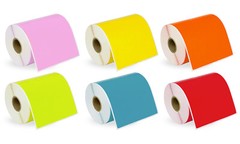 DYMO LW 1744907 SIX COLORS 4″ x 6″ Direct Thermal Labels (6) Rolls/220