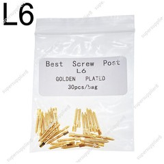 30 Pcs Dental Screw Post 24K Gold Plated Conical Refills S/M/L/XL For Root Canal