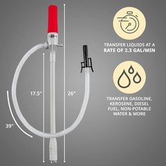 Automatic Fuel Transfer Pump with Auto-Stop, 3X More Powerful D Battery Power…