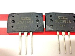 4 Pairs | 2SA1494 + 2SC3858 Sanken PNP + NPN Transistors 200V 17A 200W 20MHz
