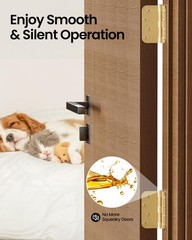 4″ X 4″ Satin Brass Door Hinges – 3Pack Satin Gold Brushed Brass Door Hing