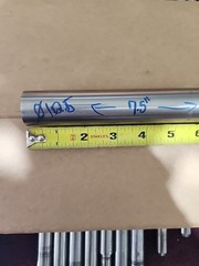 (Tag C69) 1.125″ Dia Titanium Round Rod x 7+” Inch Long 6AL4V-ELI Medical Grade