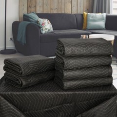 12/24/36/48 PCS Moving & Packing Blankets Professional 80″ x 72″ Professional