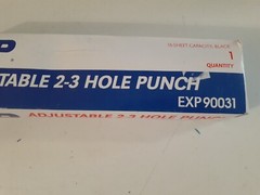 EXP 3-Hole Manual Paper Punch w/ Measuring Guide – Model 90031 – Heavy Duty