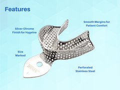 Dental Impression Trays XS, S,M, L, XL 10 pcs ARTMAN