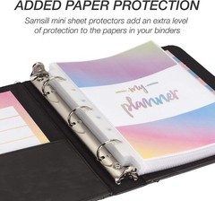Vintage Style 3 Ring Binder 5.5×8.5 Inches