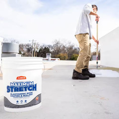 5 Gal. White Maximum-Stretch Rubber and Acrylic Reflective Roof Coating