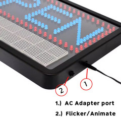 22 In. X 13 In. LED Programmable Message Board Open Sign