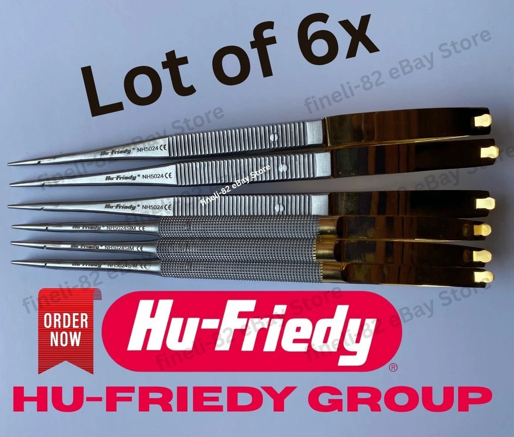 Hu Friedy Castroviejo Needle Holder Straight 18 Cm (7″) NH5024SIM Lot of 4 Pcs