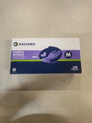 Halyard 55082 Nitrile Exam Gloves, Pack of 100 – Purple