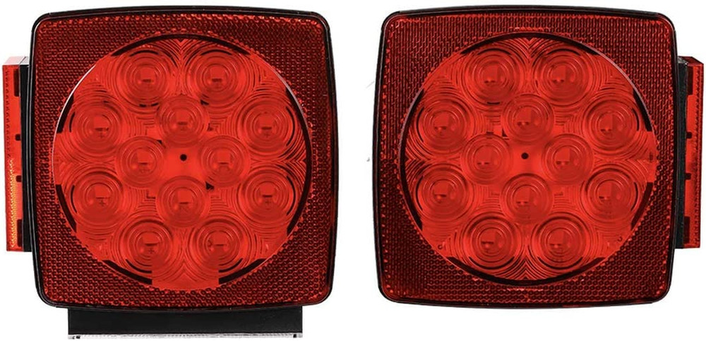 CZC AUTO 12V LED Submersible Left and Right Trailer Lights Stop Tail Turn Signal
