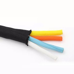Braided Split Cable Wire Sleeve Self-WRAP Wire Harnessing Sheathing 5mm – 50mm