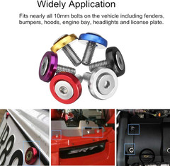 20PCS M6 Engine Bay Dress-Up Fender Washer Bolt Kit Aluminum Set